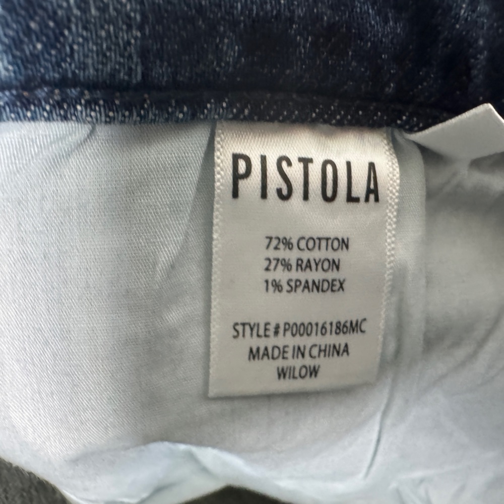 Revolve PISTOLA Jeans Colleen High Rise Slim Flare in Willow Size 30 NEW - Picture 11 of 13